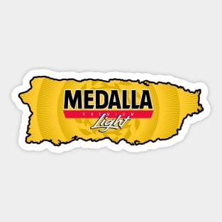 Medalla Light Puerto Rico Sticker